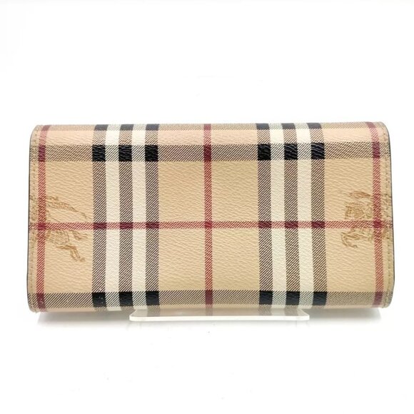 (R792) BURBERY Harris Wallet Haymarket Check Coated - Picture 2 of 8